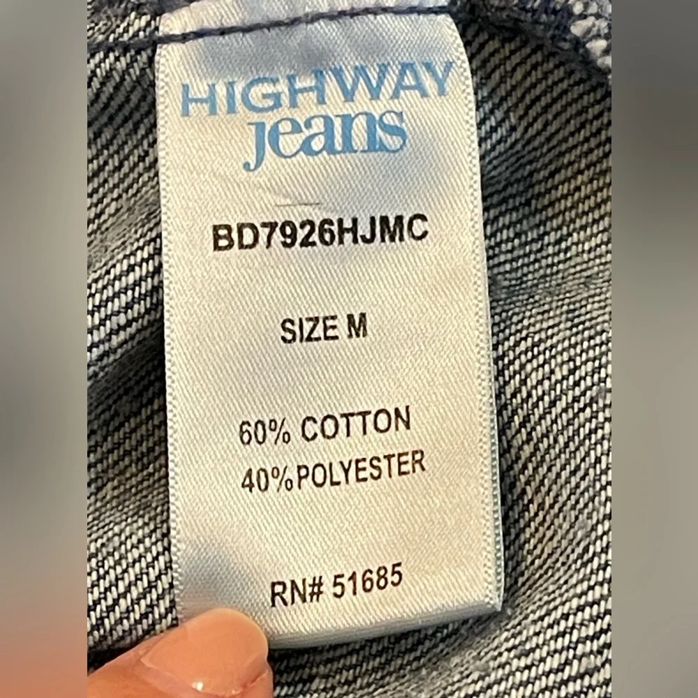 HIGHWAY‎ JEANS Cropped Denim Jacket